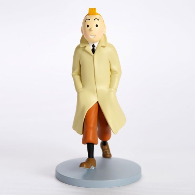 Tintin Walking Raincoat 12.5 cm model