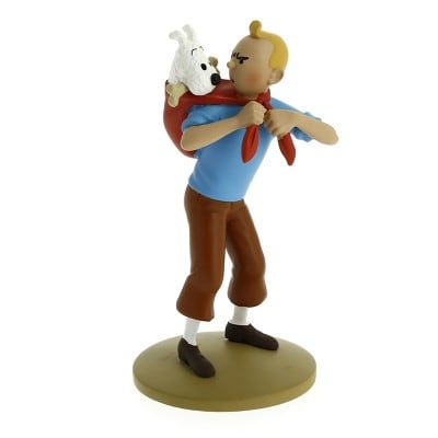 Tintin Carrying Snowy 12.5 cm model