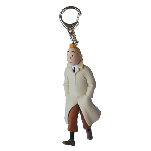 Tintin Walking Raincoat 5.5cm keyring