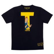 Tintin T Black tee shirt