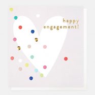 Happy Engagement Heart Card