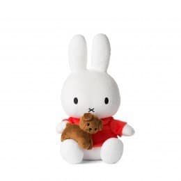 Miffy sitting with Snuffy 33cm