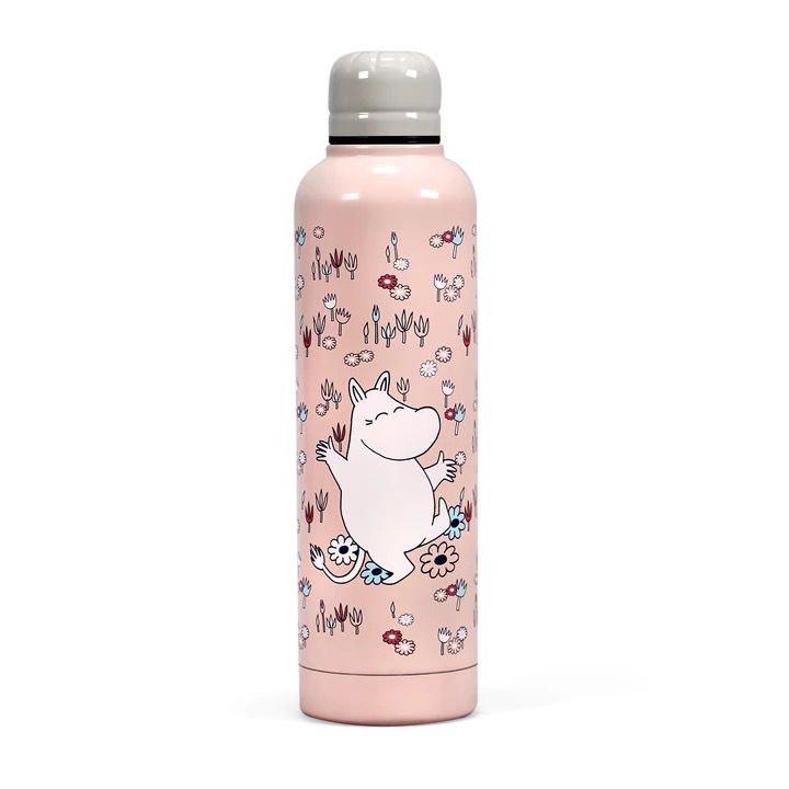 Moomin Metal Water Bottle - Moomin Pink