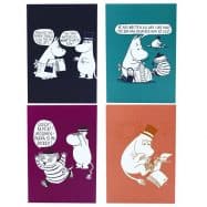 Moomin Set of 4 A6 Notebbooks - I want to write now