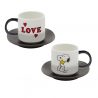 Peanuts Espresso Set of 2 - Love