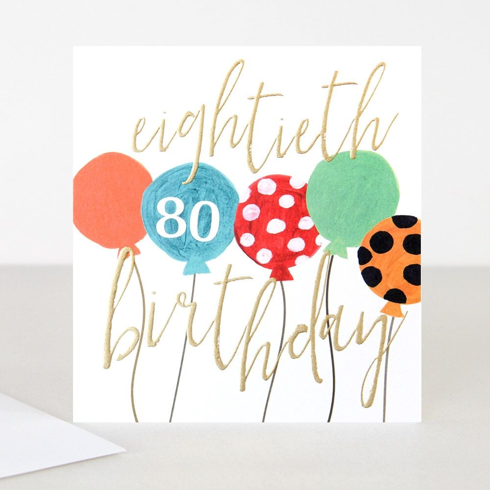 80th Birthday Card